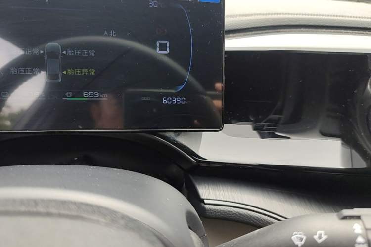 Used BYD Qin PLUS 2024 HONOR Edition DM-i 55KM Leading Model Odometer Close Up