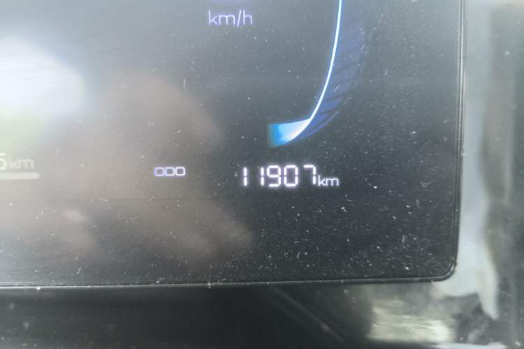 Used BYD Qin PLUS 2024 HONOR Edition DM-i 55KM Leading Model Odometer Close Up