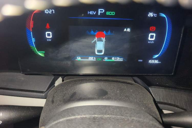 Used BYD Qin PLUS 2024 HONOR Edition DM-i 55KM Leading Model Odometer Close Up