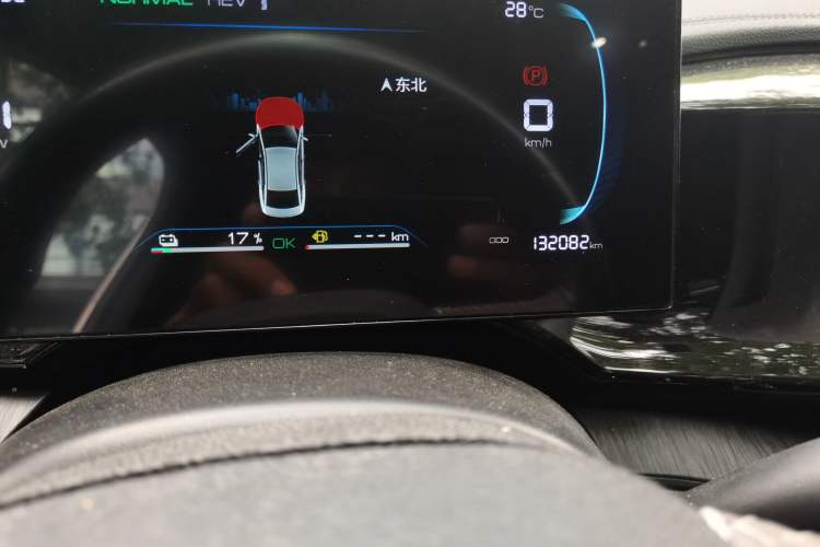 Used BYD Qin PLUS 2024 HONOR Edition DM-i 55KM Leading Model Odometer Close Up