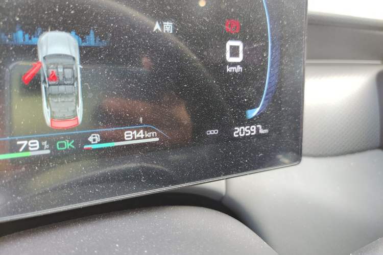 Used BYD Qin PLUS 2025 DM-i Smart Drive 55KM Leading Model Odometer Close Up