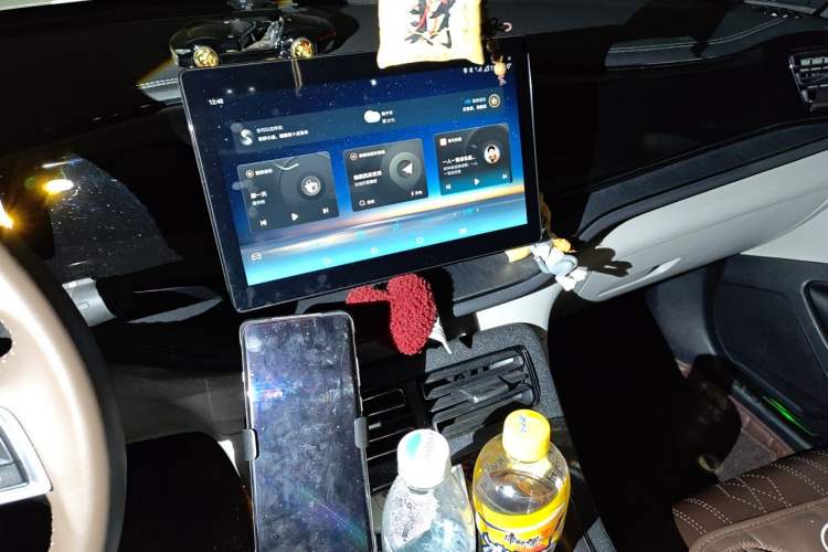 Used BYD Qin PLUS 2025 DM-i Smart Drive 55KM Leading Model Audio And AC Panel