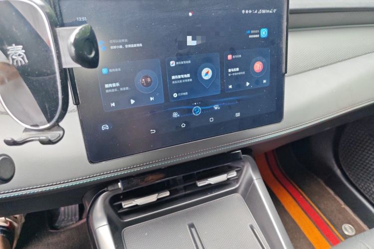 Used BYD Qin PLUS 2025 DM-i Smart Drive 55KM Leading Model Audio And AC Panel