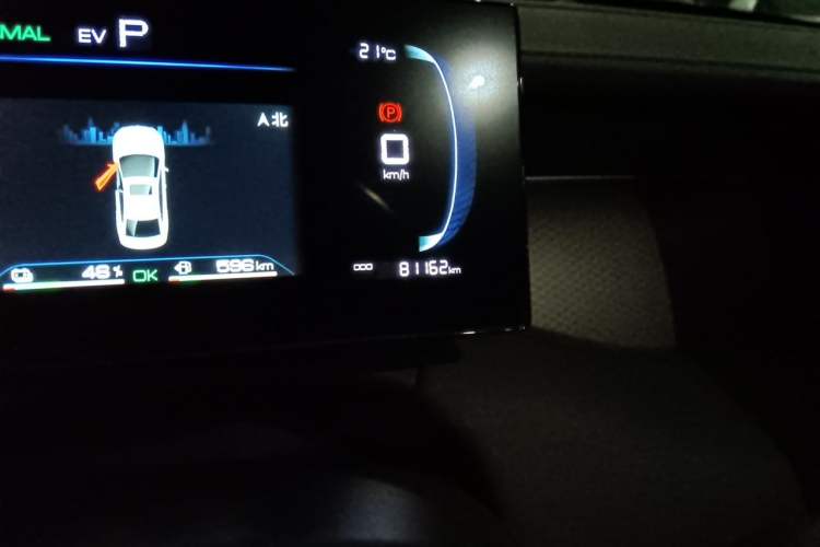 Used BYD Qin PLUS 2025 DM-i Smart Drive 55KM Leading Model Odometer Close Up