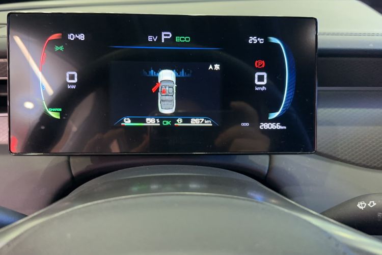 Used BYD Qin PLUS 2025 DM-i Smart Drive 55KM Leading Model Odometer Close Up