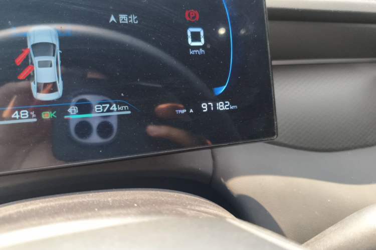 Used BYD Qin PLUS 2025 DM-i Smart Drive 55KM Leading Model Odometer Close Up