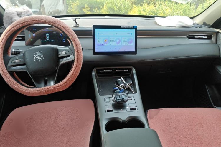 Used BYD Qin PLUS 2025 DM-i Smart Drive 55KM Leading Model Center Console