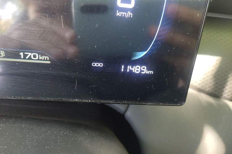 Used BYD Qin PLUS 2025 DM-i Smart Drive 55KM Leading Model Odometer Close Up