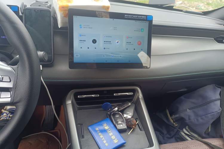 Used BYD Qin PLUS 2025 DM-i Smart Drive 55KM Leading Model Audio And AC Panel