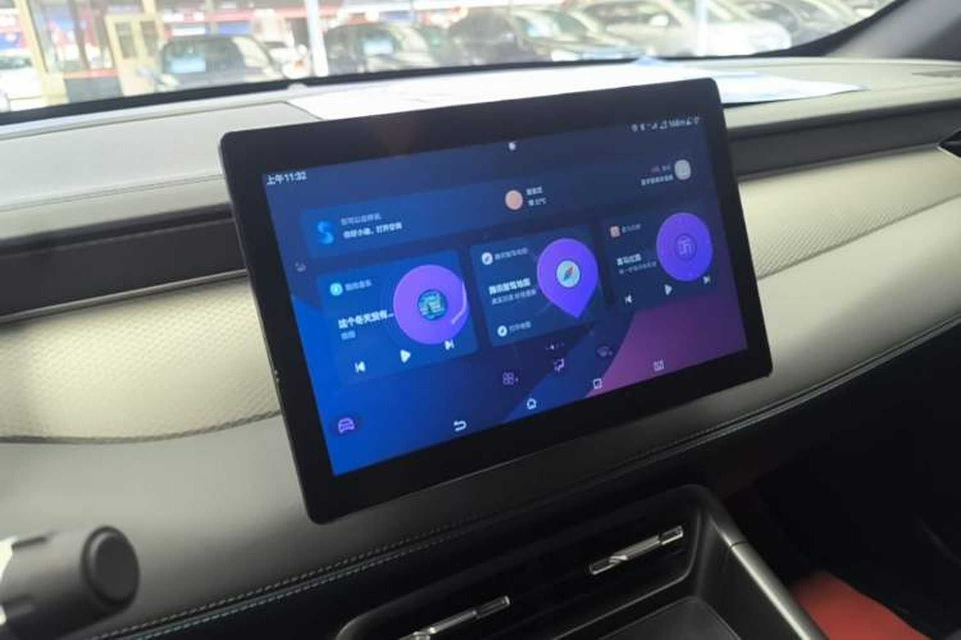 Used BYD Qin PLUS 2025 DM-i Smart Drive 55KM Leading Model Audio And AC Panel