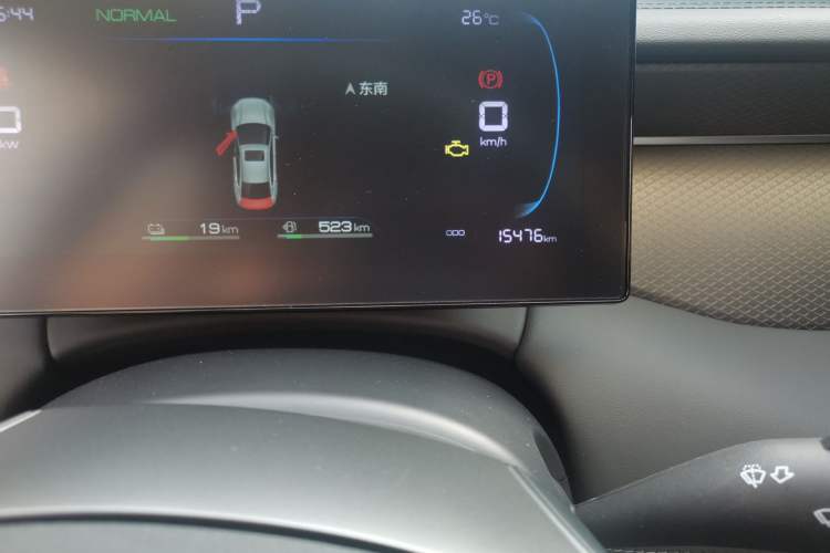 Used BYD Qin PLUS 2025 DM-i Smart Drive 55KM Leading Model Odometer Close Up