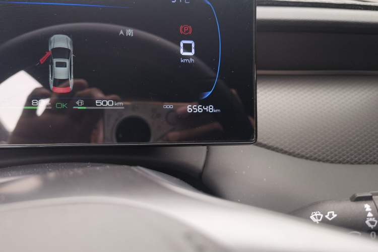 Used BYD Qin PLUS 2025 DM-i Smart Drive 55KM Leading Model Odometer Close Up