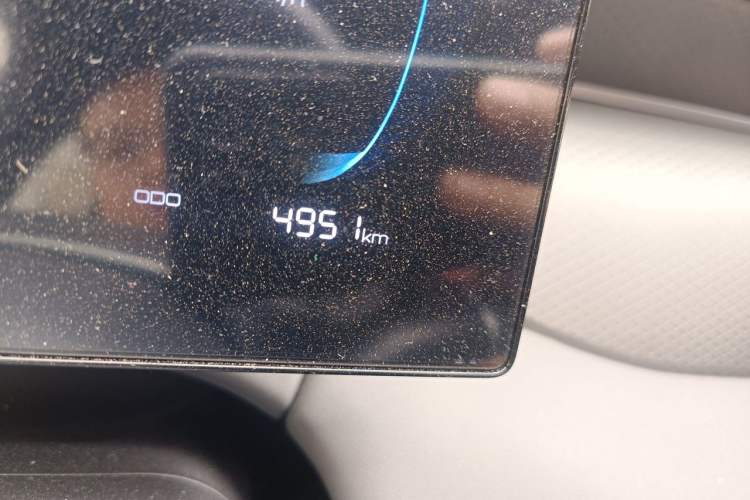 Used BYD Qin PLUS 2025 DM-i Smart Drive 55KM Leading Model Odometer Close Up