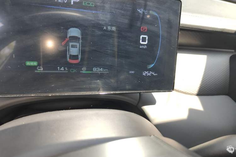 Used BYD Qin PLUS 2025 DM-i Smart Drive 55KM Leading Model Odometer Close Up