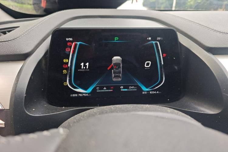 Used BYD Qin Pro 2019 Super Edition 1.5TI Automatic Smart Connect Enjoyment Model China VI Standard Instrument Cluster