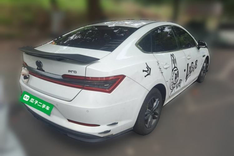 Used BYD Qin Pro 2019 Super Edition 1.5TI Automatic Smart Connect Dynamic Model China VI Standard Rear Right 45 Deg