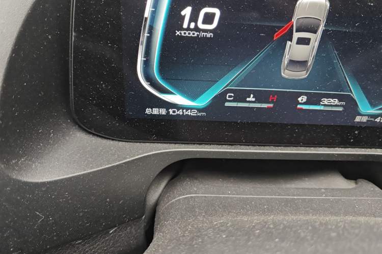 Used BYD Qin Pro 2020 Beyond Edition 1.5TI Automatic Flagship Version Odometer Close Up