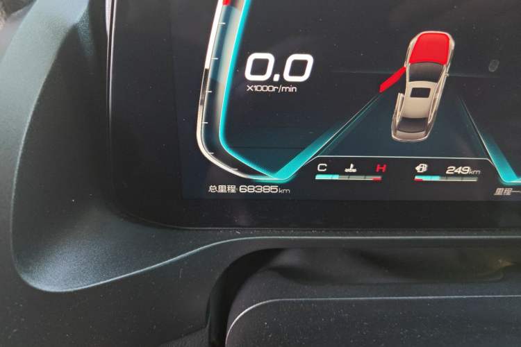 Used BYD Qin Pro 2020 Beyond Edition 1.5TI Automatic Prestige Version Odometer Close Up