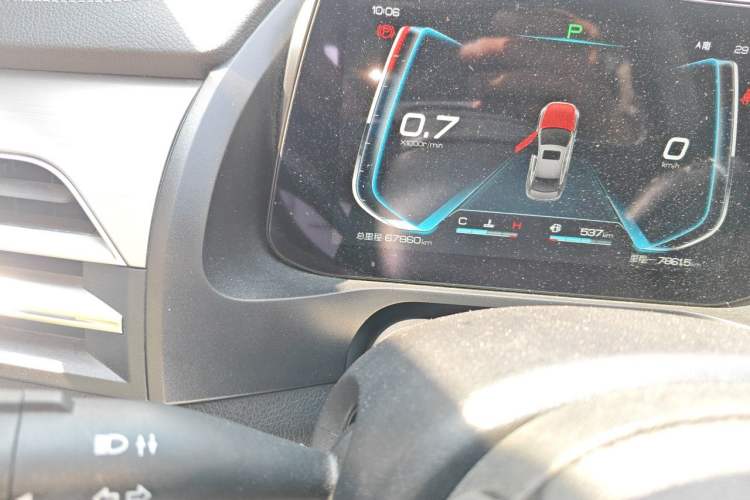 Used BYD Qin Pro 2020 Beyond Edition 1.5TI Automatic Prestige Version Odometer Close Up