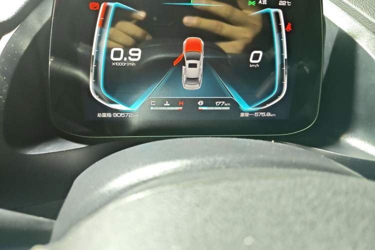 Used BYD Qin Pro 2020 Beyond Edition 1.5TI Automatic Flagship Version Odometer Close Up
