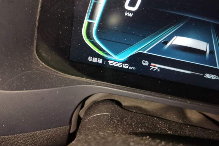 Used BYD Qin Pro New Energy 2018 EV500 Smart Connect Elite Model Odometer Close Up