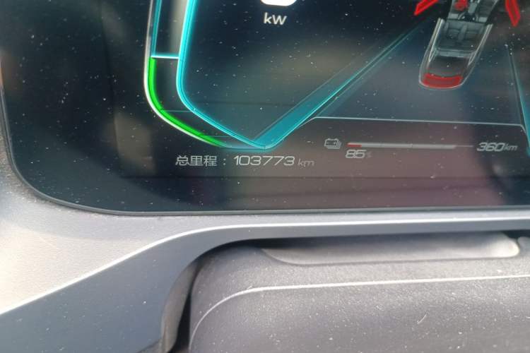 Used BYD Qin Pro New Energy 2018 EV500 Smart Connect Elite Model Odometer Close Up