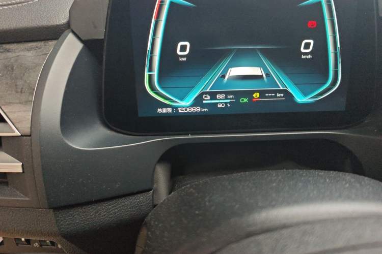 Used BYD Qin Pro New Energy 2018 DM 1.5TI Automatic Smart Connect Elite Model Odometer Close Up
