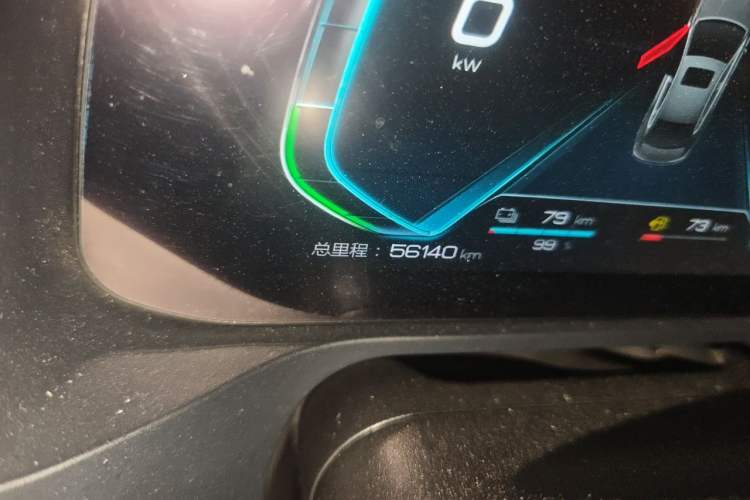 Used BYD Qin Pro New Energy 2018 DM 1.5TI Automatic Smart Connect Enjoyment Model Odometer Close Up
