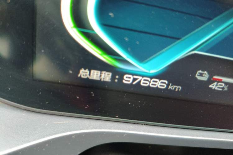 Used BYD Qin Pro New Energy 2018 EV500 Smart Connect Leading Model Odometer Close Up