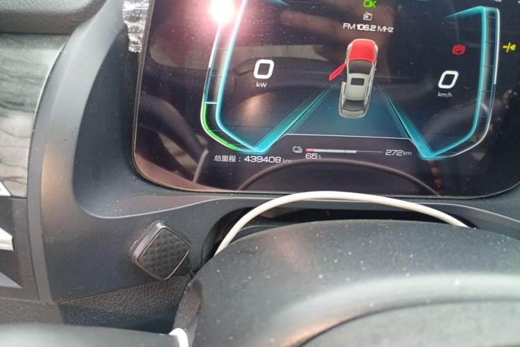 Used BYD Qin Pro New Energy 2018 EV500 Smart Connect Leading Model Odometer Close Up