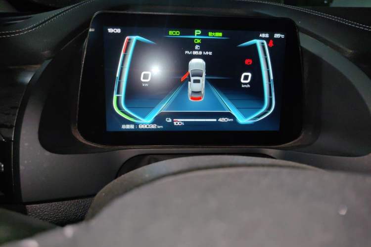 Used BYD Qin Pro New Energy 2018 EV500 Smart Connect Elite Model Odometer Close Up