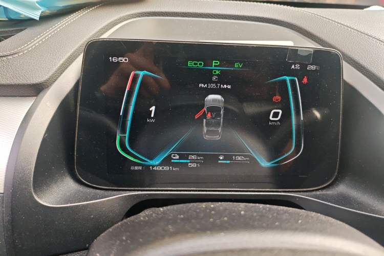 Used BYD Qin Pro New Energy 2019 DM Super Edition 1.5TI Automatic Smart Connect X-Trail Model China VI Standard Instrument Cluster