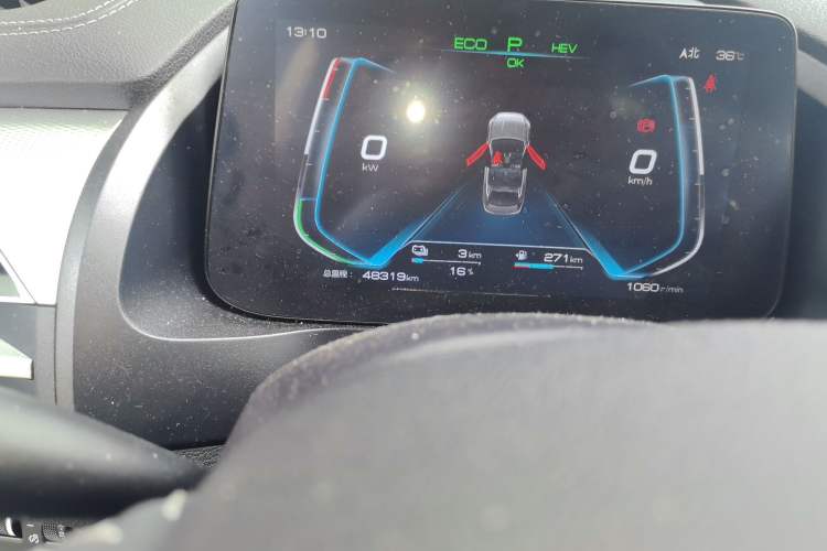 Used BYD Qin Pro New Energy 2019 DM Super Edition 1.5TI Automatic Smart Connect X-Trail Model China VI Standard Odometer Close Up