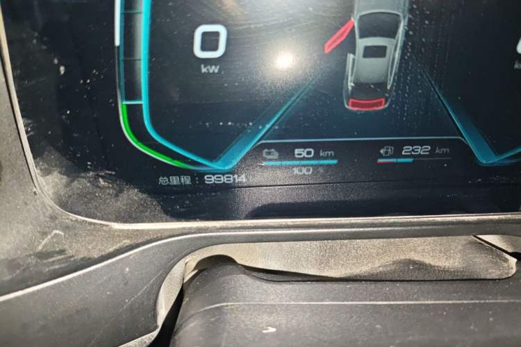 Used BYD Qin Pro New Energy 2019 DM Super Edition 1.5TI Automatic Smart Connect X-Trail Model China VI Standard Odometer Close Up