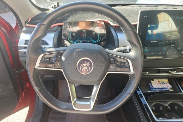 Used BYD Qin Pro New Energy 2019 DM Super Edition 1.5TI Automatic Smart Connect Enjoyment Model China VI Standard Steering Wheel