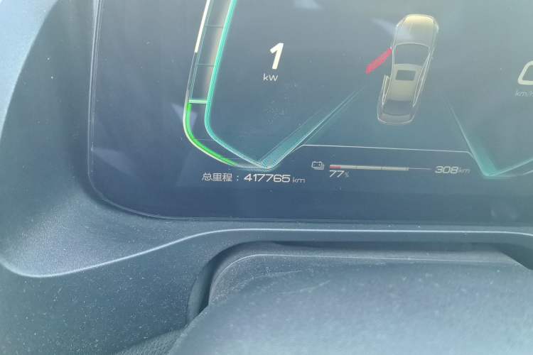 Used BYD Qin Pro New Energy 2019 EV Super Edition Standard Version Smart Connect Leading Style Odometer Close Up