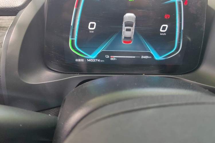 Used BYD Qin Pro New Energy 2019 EV Super Edition High-Power Smart Connect & Premium Model Odometer Close Up