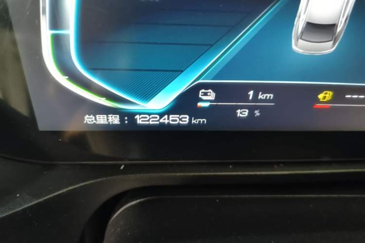 Used BYD Qin Pro New Energy 2019 DM Super Edition 1.5TI Automatic Smart Connect X-Trail Model China VI Standard Odometer Close Up