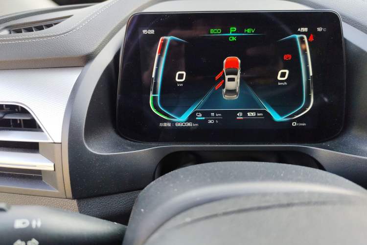 Used BYD Qin Pro New Energy 2019 DM Super Edition 1.5TI Automatic Smart Connect X-Trail Model China VI Standard Odometer Close Up