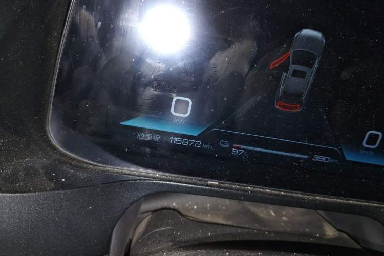 Used BYD Qin Pro New Energy 2019 EV Super Edition Standard Version Smart Connect Leading Style Odometer Close Up