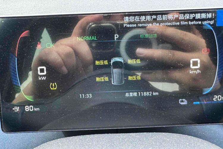 Used BYD Seagull 2023 Flying Edition Odometer Close Up