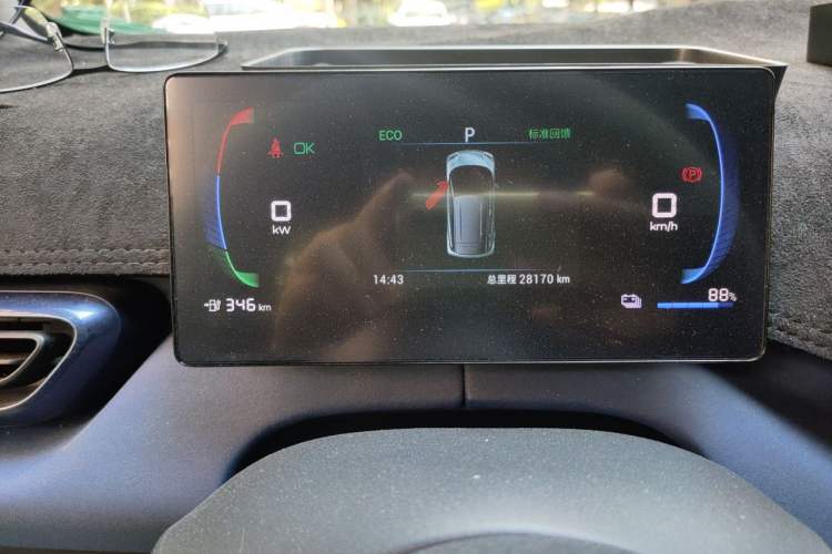 Used BYD Seagull 2023 Flying Edition Odometer Close Up