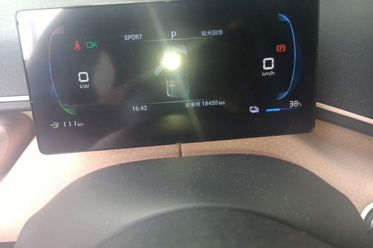 Used BYD Seagull 2023 Free Edition Odometer Close Up