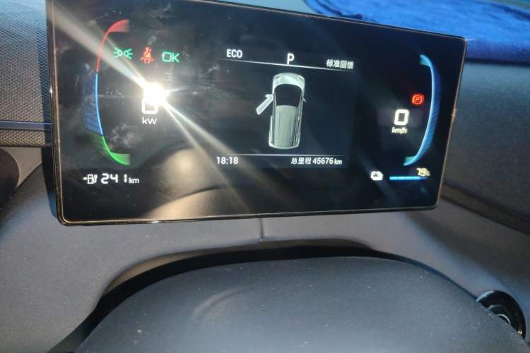 Used BYD Seagull 2023 Free Edition Odometer Close Up