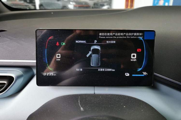 Used BYD Seagull 2023 Free Edition Odometer Close Up