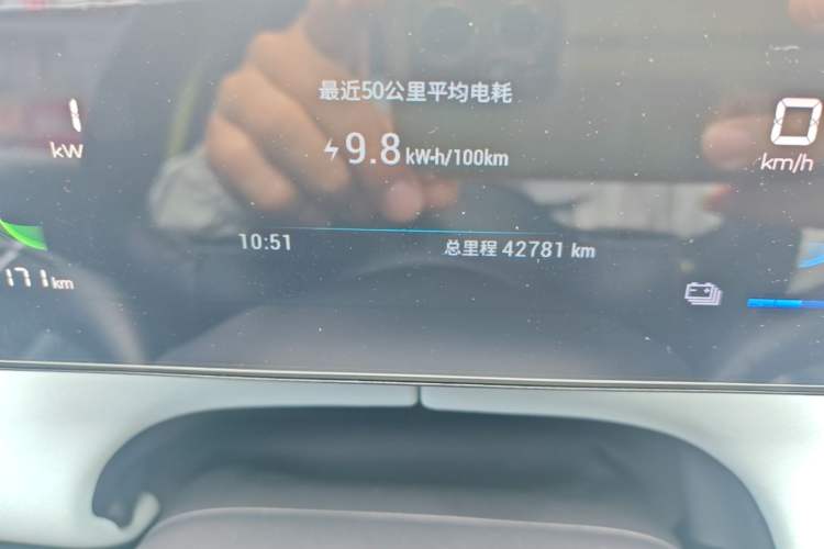 Used BYD Seagull 2023 Flying Edition Odometer Close Up