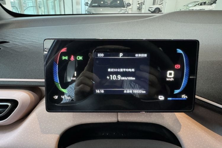 Used BYD Seagull 2023 Active Version Odometer Close Up