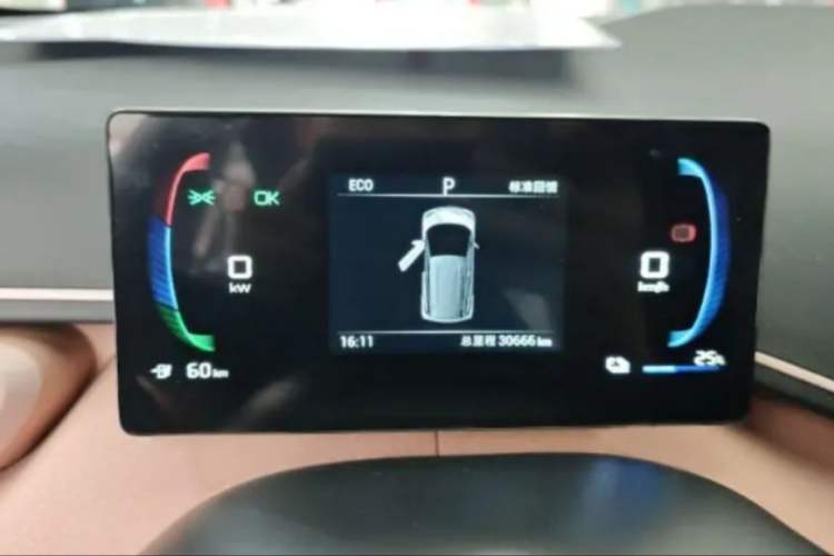 Used BYD Seagull 2023 Active Version Odometer Close Up