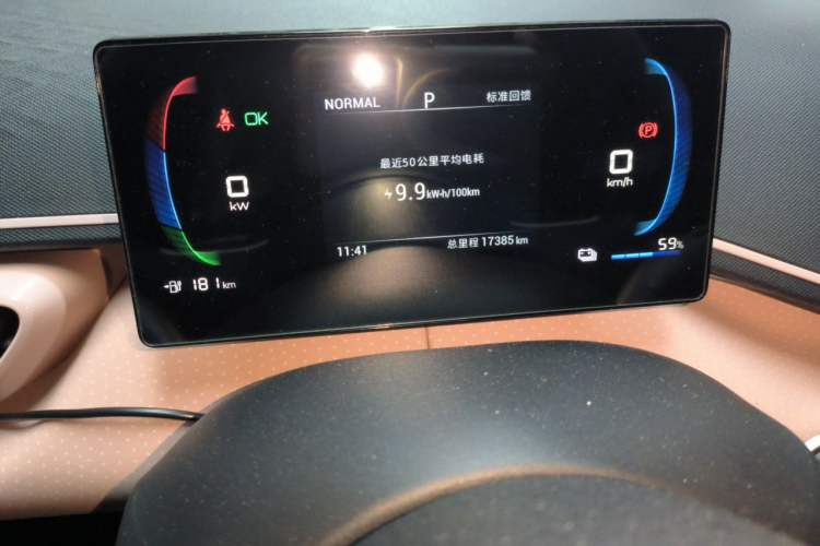 Used BYD Seagull 2023 Active Version Odometer Close Up