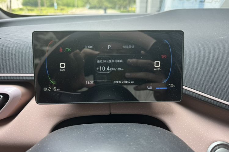 Used BYD Seagull 2023 Free Edition Odometer Close Up